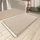 AMOAMI Upgraded Waffle Bath Mat Super Absorbent Non Slip Bath Mats for Bathroom Floor Machine Washable Bathroom Rugs with Tassels Rubber Backed Bathroom Mats Ultra Soft 24 x 36Brown Cream