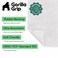 GORILLA GRIP Bath Rug Mat 30x20 Thick Soft Absorbent Chenille Quick Dry Microfiber Mats Rubber Backing Washable Shower Floor Rugs US Designed Bathroom Bathmat Home Decor Accessories White
