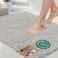 GORILLA GRIP Bath Rug Mat 30x20 Thick Soft Absorbent Chenille Quick Dry Microfiber Mats Rubber Backing Washable Shower Floor Rugs US Designed Bathroom Bathmat Home Decor Accessories Light Gray