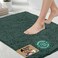 GORILLA GRIP Bath Rug Mat 30x20 Thick Soft Absorbent Chenille Quick Dry Microfiber Mats Rubber Backing Washable Shower Floor Rugs US Designed Bathroom Bathmat Home Decor Accessories Hunter Green