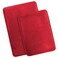 Clara Clark 2 Piece Bathroom Rugs Bath Mat Set Velvet Memory Foam Bath Mats for Bathroom NonSlip PVC Backing Bath Rugs Washable Dries Quickly Burgundy