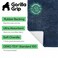 GORILLA GRIP Bath Rug Mat 36x24 Soft Absorbent Chenille Quick Dry Microfiber Mats Rubber Backing Washable Shower Floor Rugs Bathmat Runner US Designed Bathroom Home Decor Accessories Navy Blue