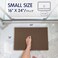 SUBRTEX Bathroom Rugs Chenille Bath Rug Soft Short Plush Bath Mat Soft Shower Mat Water Absorbent Shower Mat Quick Dry Machine WashableBrown18 x 24