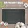 Infinitee Xclusives Premium Cotton Grey Bath Mats Pack of 2 34x22 Inches Not a Bathroom Rug Ultra Soft and Super Absorbent Floor Mat Machine Washable Shadow Grey Towel Bath Mats