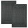 Infinitee Xclusives Premium Cotton Grey Bath Mats Pack of 2 34x22 Inches Not a Bathroom Rug Ultra Soft and Super Absorbent Floor Mat Machine Washable Shadow Grey Towel Bath Mats