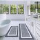 Pauwer Bathroom Rugs Sets 2 Piece Non Slip Bath Mats for Bathroom Absorbent Bath Rugs Floor Mat Machine Washable Shower Rugs for Bath Floor Tub and Shower