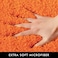 MIULEE Orange Bathroom Rugs Set 2 Piece Soft Absorbent Microfiber Bath Mat Set Non Slip Quick Dry Machine Washable Plush Shaggy Bath Rugs for Bathroom Floor Tub and Shower 16x24 inches