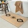 DEXDE Bathroom Rugs Boho Moroccan Bath Rug 20x32 Inches Geometric NonSlip Bath Mat Cream Beige Machine Washable Quick Dry Absorbent Soft for Bathroom Neutral Decor