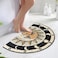 Zoeeya Tarot Sun Moon Bath mat Goth Half Circle Bath MatWitchy Decor Aesthetic Soft Half Circle Rug for BathroomWater Absorbent Bathmat Goth Bath Mat for Shower Halloween Rug 275 173 inch