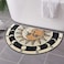 Zoeeya Tarot Sun Moon Bath mat Goth Half Circle Bath MatWitchy Decor Aesthetic Soft Half Circle Rug for BathroomWater Absorbent Bathmat Goth Bath Mat for Shower Halloween Rug 275 173 inch