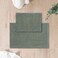 FRESHMINT Chenille Bathroom Rugs 2 Piece Set NonSlip Water Absorbent 17x2420x32 Bath Mats Sage Green