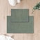 FRESHMINT Chenille Bathroom Rugs 2 Piece Set NonSlip Water Absorbent 17x2420x32 Bath Mats Sage Green