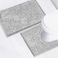 AINAHYVA Bathroom Rugs Chenille Bath mat 2 Piece Set Super Absorbent Strong PVC Non Slip Backing Bath mats for Bathroom Plush Shaggy Thick Machine Washable Bathtub ToiletLight Grey