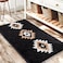 DEXDE Black Bathroom Rugs Mat 20x32 Aztec Boho Bath Rugs Long Western Plush Non Slip Machine Washable Bath Mats Large Luxury Soft Absorbent Modern Carpet for Floor Tub Shower Kitchen Entryway
