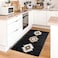 DEXDE Black Bathroom Rugs Mat 20x32 Aztec Boho Bath Rugs Long Western Plush Non Slip Machine Washable Bath Mats Large Luxury Soft Absorbent Modern Carpet for Floor Tub Shower Kitchen Entryway