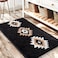 DEXDE Black Bathroom Rugs Mat 20x32 Aztec Boho Bath Rugs Long Western Plush Non Slip Machine Washable Bath Mats Large Luxury Soft Absorbent Modern Carpet for Floor Tub Shower Kitchen Entryway