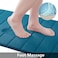 Buganda Memory Foam Bath Mat 24 x 16 Ultra Soft and NonSlip Bathroom Rugs Water Absorbent and Machine Washable Bath Rug for Bathroom Shower and Tub Peacock Blue