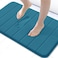 Buganda Memory Foam Bath Mat 24 x 16 Ultra Soft and NonSlip Bathroom Rugs Water Absorbent and Machine Washable Bath Rug for Bathroom Shower and Tub Peacock Blue