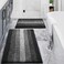 Gibelle Black Bathroom Rug Set 2 Piece Chenille Non Slip Bath Mat Set Absorbent Shower Rug and Bath Room Floor Mats Quick Dry Bathmat Bathroom Decor Accessories for Tub 16 x 24 20 x 32
