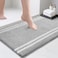 PURRUGS Bathroom Rug NonSlip Machine Washable 20 x 30 Super Absorbent and Quick Dry Shaggy Microfiber Bath Mat Extra Soft and Plush Bath Rug for Bathtub Shower and Sink Light Grey