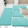 YIHOUSE Bathroom Rug Set 5 Piece Memory Foam Bath Mat Set Super Absorbent Bath Mats for Floor NonSlip Washable Bathroom Rugs Dry Quickly Bath Rugs Teal