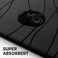 YIHOUSE Memory Foam Black Bathroom Rug Sets 3 Piece Ultra Absorbent Bath Mat for Bathroom NonSlip Machine Washable Dry Quickly 3 Piece Bathroom Mat Set Black