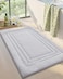 DEXI Bath Mats Bathroom Rug 24x16 White Non Slip Bathroom Rugs Washable Absorbent Bathmat Quick Dry for Shower Floor Sink