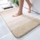 OLANLY Small Bathroom Rugs Mat 24x16 Extra Soft Absorbent Microfiber Bath Rugs Rubber Backing Quick Dry Washable Bath Mats for Bathroom Floor Tub and Shower Home Decor Accessories Light Beige