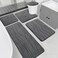 YIHOUSE Memory Foam Grey Bathroom Rug Sets 5 Piece Ultra Absorbent Bath Mat for Bathroom NonSlip Machine Washable Dry Quickly 5 Piece Bathroom Mat Set Dark Grey