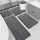 YIHOUSE Memory Foam Grey Bathroom Rug Sets 5 Piece Ultra Absorbent Bath Mat for Bathroom NonSlip Machine Washable Dry Quickly 5 Piece Bathroom Mat Set Dark Grey