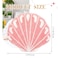 Tinideya Seashell Rug Bathroom Rugs 2 ft Shell Bath Mat Preppy Rug for Sea Room Decor Cute Ocean Beach Carpet Machine Washable Non Slip Absorbent Bath Mat Pink