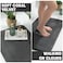 YIHOUSE Memory Foam Bath Mat Set Non Slip Bath Mats for Bathroom Super Soft and Water Absorbent Bath Rug Set Machine Washable U Shape Toilet Mats Dark Grey
