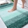 OLANLY Bathroom Rugs Mat 36x24 Extra Soft Absorbent Microfiber Bath Rugs Rubber Backing Quick Dry Washable Bath Mats for Bathroom Floor Tub and Shower Home Decor Accessories Blackish Green