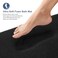 OLANLY Thick Memory Foam Bath Mat Rug 30x20 Extra Soft Absorbent Bathroom Rug Quick Dry Bath Mats NonSlip Machine Washable Carpet for Bathroom Tub and Shower Home Decor Accessories Black