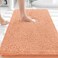 OLANLY Bathroom Rugs 30x20 Extra Soft Absorbent Chenille Bath Rugs Rubber Backing Quick Dry Machine Washable Bath Mats for Bathroom Floor Tub and Shower Home Decor Accessories Peach