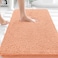 OLANLY Bathroom Rugs 30x20 Extra Soft Absorbent Chenille Bath Rugs Rubber Backing Quick Dry Machine Washable Bath Mats for Bathroom Floor Tub and Shower Home Decor Accessories Peach