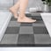 PURRUGS Bathroom Rug NonSlip Machine Washable 20 x 30 Super Absorbent and QuickDry Bath Mat Extra Soft and Plush Bath Rug for Shower Bathtub and Sink Grey Dark Grey