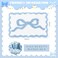 Tinideya Blue Bow Bathroom Rug 16 x 24 Scalloped Bow Bath Mat Non Slip Cute Coquette Aesthetic Carpet Preppy Room Decor Microfiber Absorbent Mat for Bathtub Shower Bedroom Gift