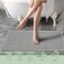 ZALL Grey Waffle Bath MatSuper Absorbent Non Slip Bathroom RugGray 17x24 inchMachine Washable Ultra Soft Floor Mats