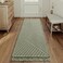 H.VERSAILTEX HVERSAILTEX Waffle Bath Runner Rug Long Bath Mat Super Absorbent Boho Bath Rugs Non Slip Bath Runner for Bathroom Floor Machine Washable Dry Fast Bathroom Rugs with Tassels 24 x 72 Sage