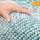 BSICPRO Bathroom Rugs and Mats Sets 2 Piece Thick Absorbent Chenille Bath Mat Rug Set Non Slip Soft Shaggy Bath Room Floor Mats for Bathroom Machine Washable Aqua Green 20 x 32 Plus 16 x 24