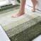 OLANLY Bathroom Rugs Mat 30x20 Extra Soft Absorbent Microfiber Bath Rugs Rubber Backing Quick Dry Machine Washable Bath Mats for Bathroom Floor Tub and Shower Home Decor Accessories Dark Green