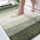 OLANLY Bathroom Rugs Mat 30x20 Extra Soft Absorbent Microfiber Bath Rugs Rubber Backing Quick Dry Machine Washable Bath Mats for Bathroom Floor Tub and Shower Home Decor Accessories Dark Green