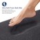 OLANLY Thick Memory Foam Bath Mat Rug 30x20 Extra Soft Absorbent Bathroom Rug Quick Dry Bath Mats NonSlip Machine Washable Carpet for Bathroom Tub and Shower Home Decor Accessories Dark Grey