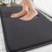 OLANLY Thick Memory Foam Bath Mat Rug 30x20 Extra Soft Absorbent Bathroom Rug Quick Dry Bath Mats NonSlip Machine Washable Carpet for Bathroom Tub and Shower Home Decor Accessories Dark Grey