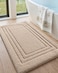 DEXI Bath Mats Bathroom Rug 32x20 Non Slip Bathroom Rugs Washable Absorbent Bathmat Quick Dry for Shower Floor Sink Beige