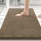 Smiry Luxury Chenille Bathroom Rugs 30x20 Extra Soft and Absorbent Shaggy Bath Mat Machine Washable NonSlip Plush Carpet Runner for Tub Shower and Floor Home Decor Accessories Camel