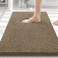 Smiry Luxury Chenille Bathroom Rugs 30x20 Extra Soft and Absorbent Shaggy Bath Mat Machine Washable NonSlip Plush Carpet Runner for Tub Shower and Floor Home Decor Accessories Camel