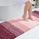 OLANLY Bathroom Runner Rugs Mat 70x24 Extra Soft Absorbent Microfiber Bath Rugs Rubber Backing Quick Dry Washable Long Bath Mats for Bathroom Floor Tub and Shower Home Decor Accessories Red