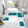 OLANLY Bathroom Rugs 30x20 Extra Soft Absorbent Chenille Bath Rugs Rubber Backing Quick Dry Machine Washable Bath Mats for Bathroom Floor Tub and Shower Home Decor Accessories Deep Lake